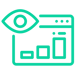 icon depicting a bar chart and eye