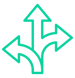 Icon of arrows going in multiple directions