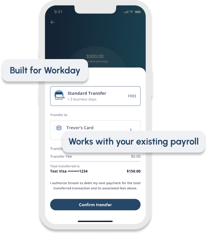 Image of an iphone that shows the myFlexPay application