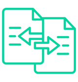 icon depicting file transfer