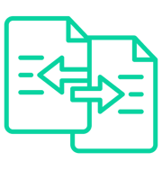 icon depicting file transfer