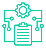 image of a cog centralizing networks into one sheet