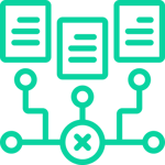 image shows an icon of a network